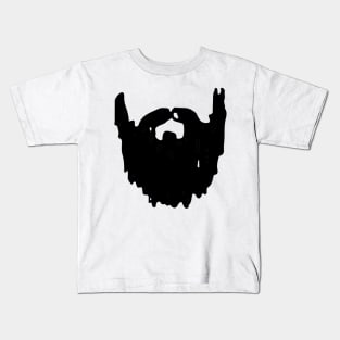 Black Beard Doodle Kids T-Shirt